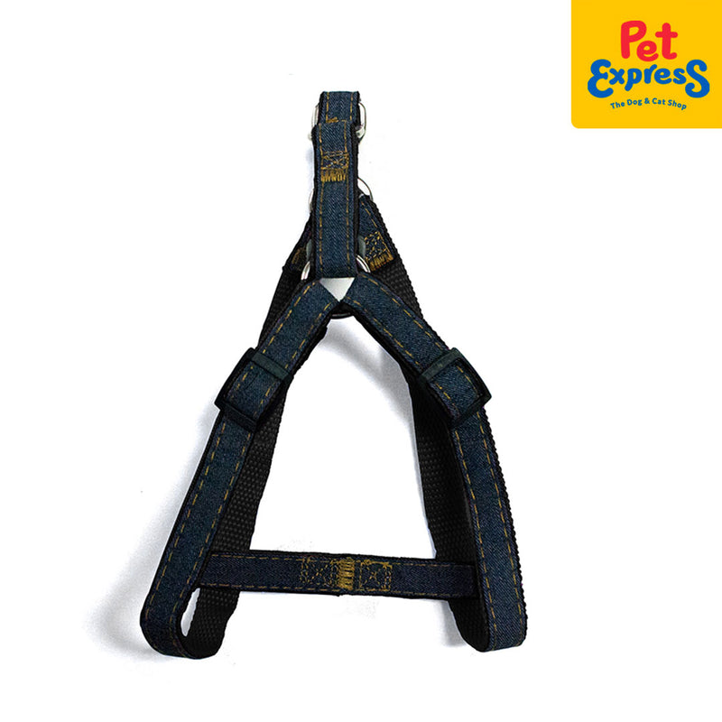 Doggo Denim Harness Extra Small Black