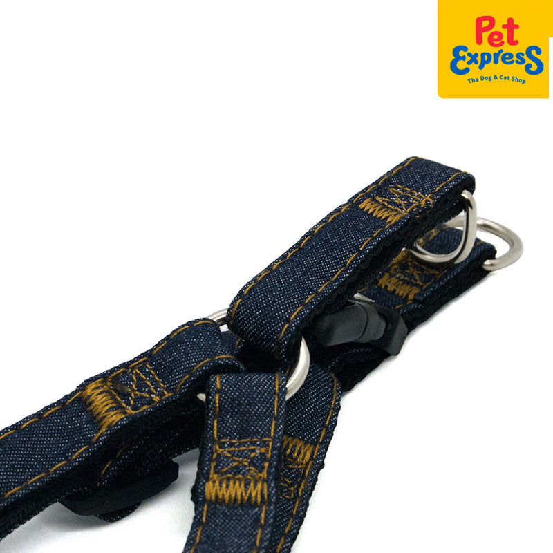 Doggo Denim Harness Extra Small Black