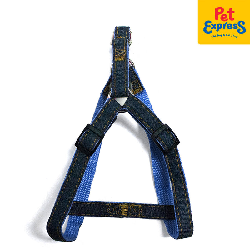 Doggo Denim Harness Medium Blue