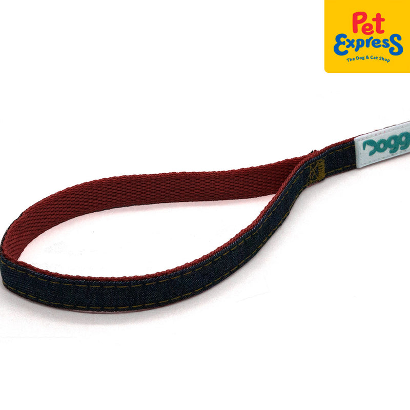 Doggo Denim Strong Leash Medium Red