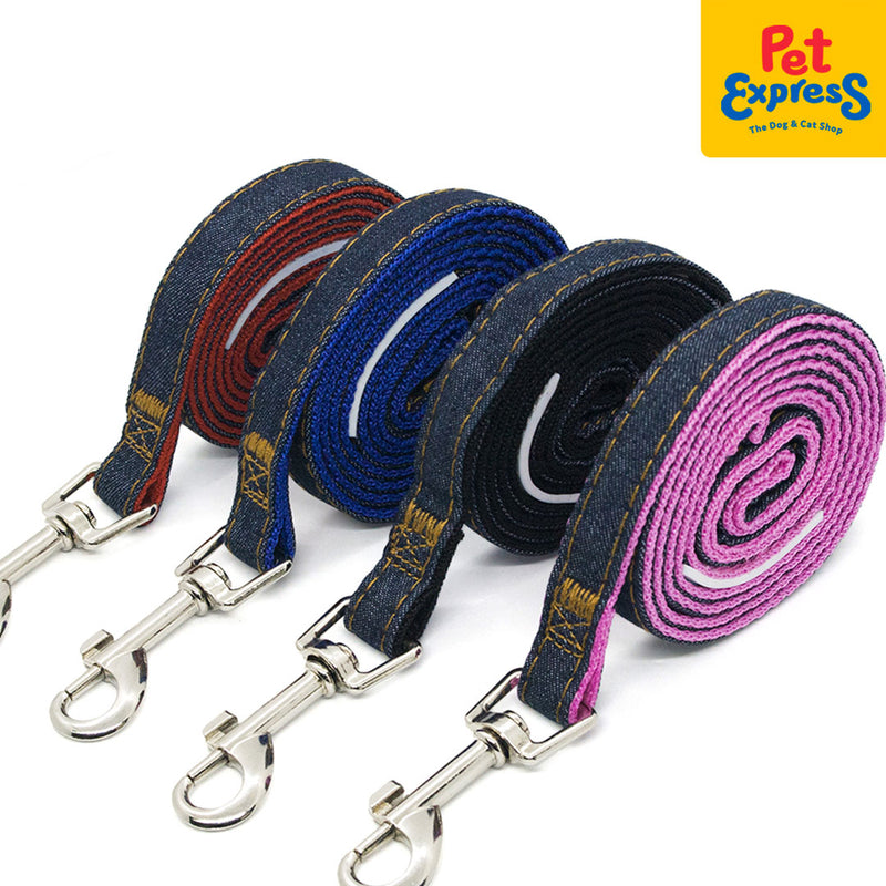 Doggo Denim Strong Leash Large Black