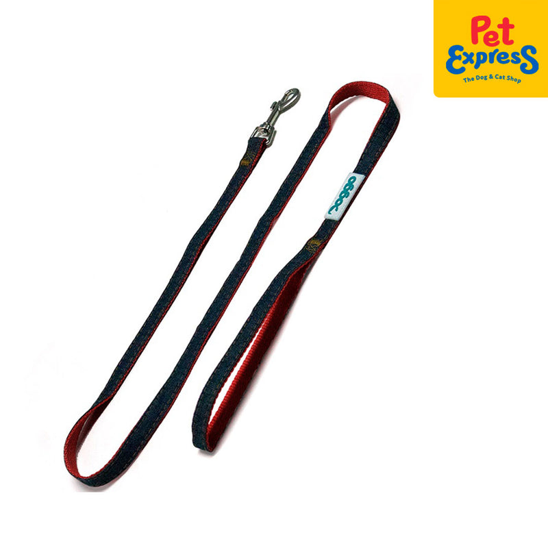 Doggo Denim Strong Leash Large Red