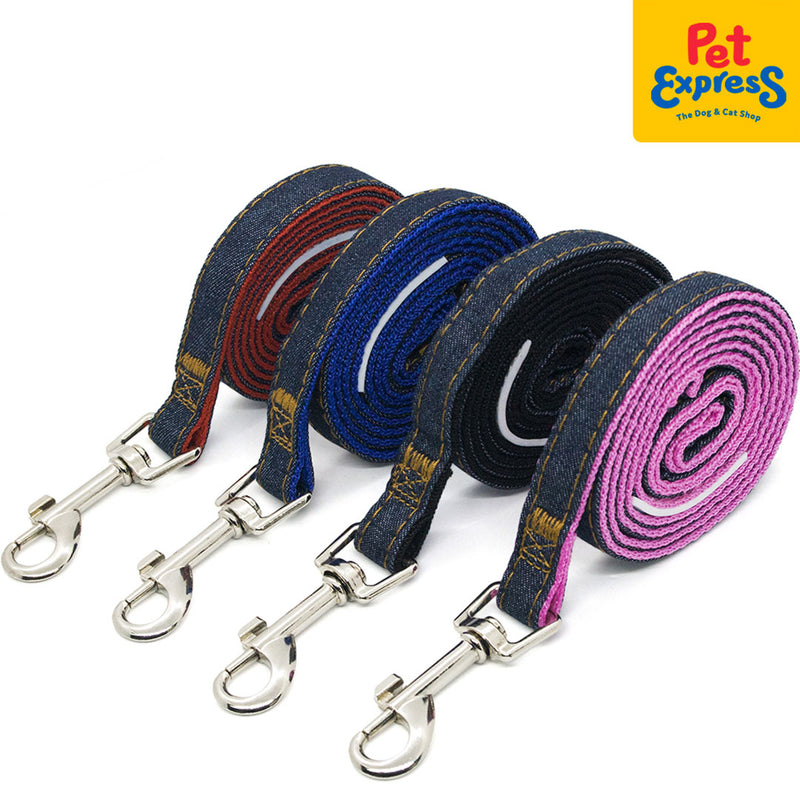 Doggo Denim Strong Leash Large Red