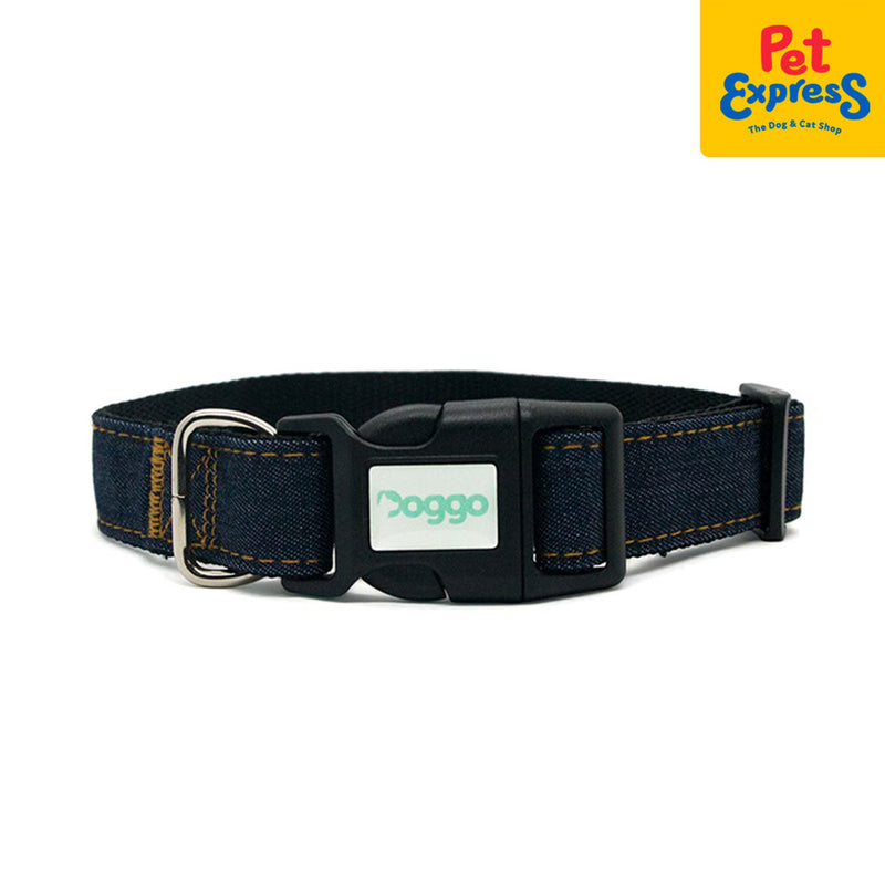 Doggo Denim Collar Small Black