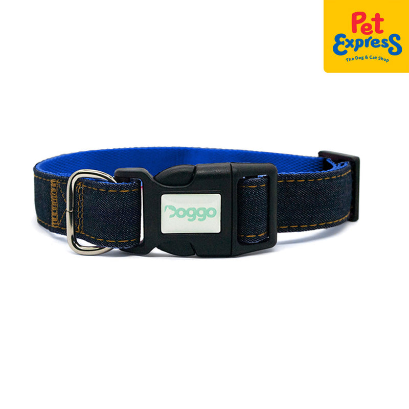 Doggo Denim Collar Small Blue