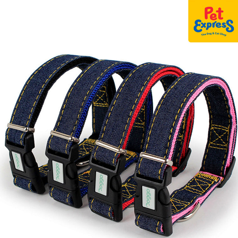 Doggo Denim Collar Small Red
