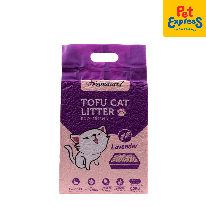 Signature 7 Tofu Lavender Cat Litter 7L_front