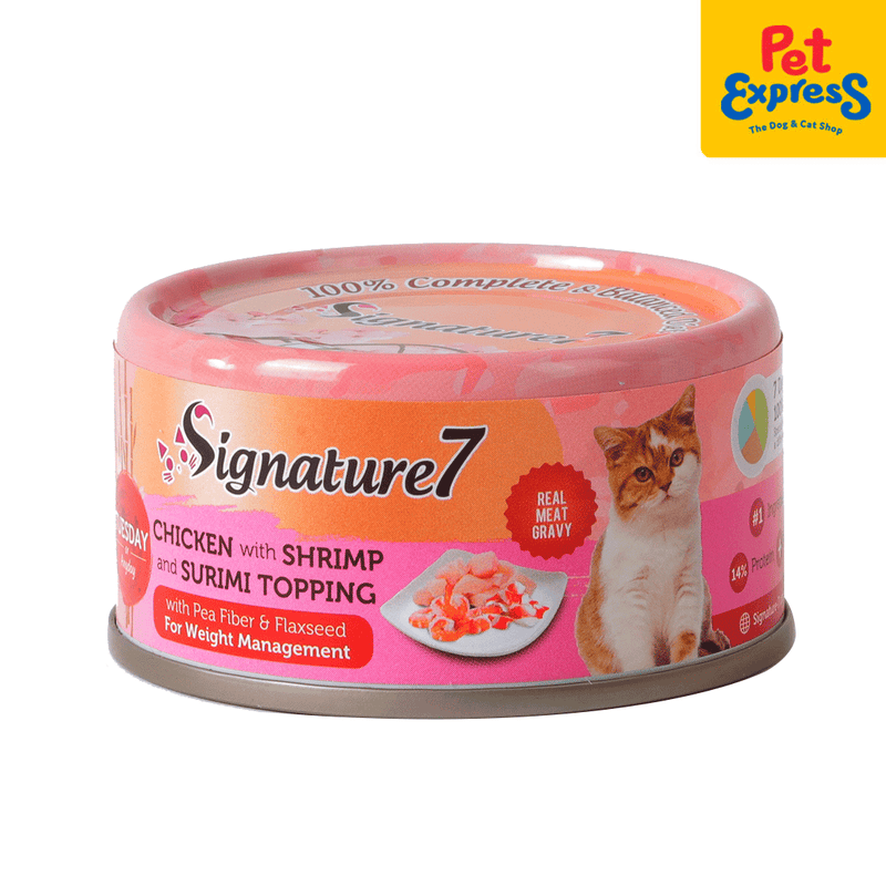 Signature 7 Tuesday Chicken Shrimp Sorimi Wet Cat Food 70g_side