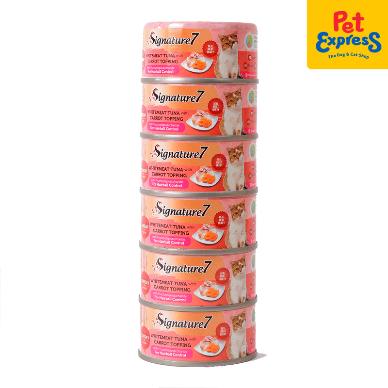 Signature 7 Sunday White Meat Tuna Carrot Wet Cat Food 70g_6 cans