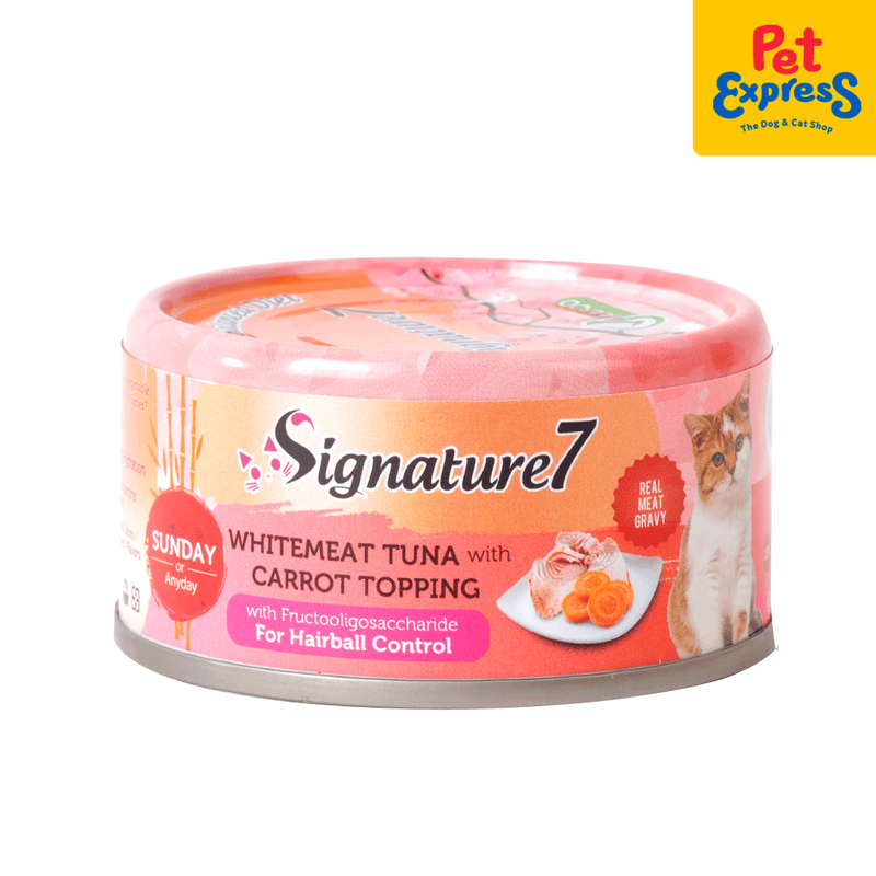 Signature 7 Sunday White Meat Tuna Carrot Wet Cat Food 70g_side
