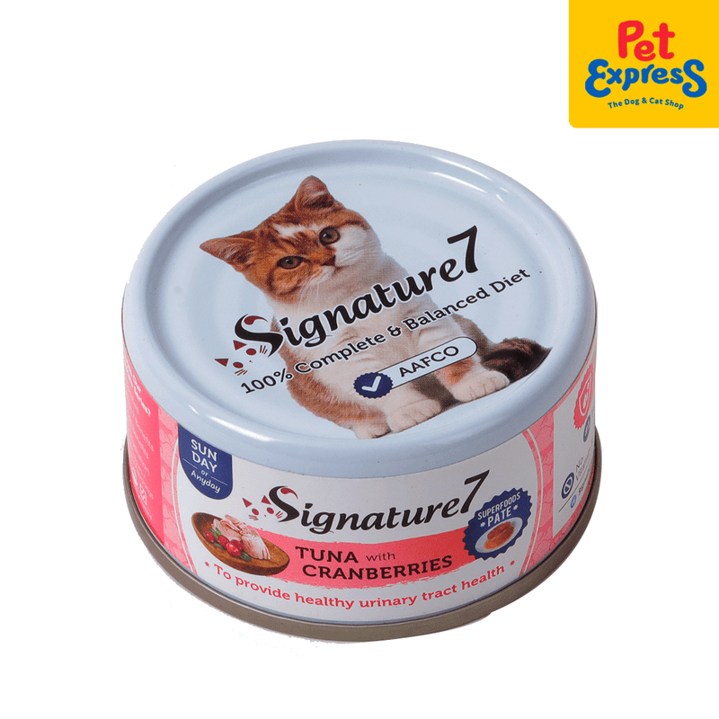 Signature 7 Pate Sunday Tuna Cranberries Wet Cat Food 80g_front