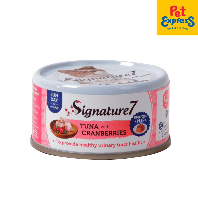 Signature 7 Pate Sunday Tuna Cranberries Wet Cat Food 80g_side