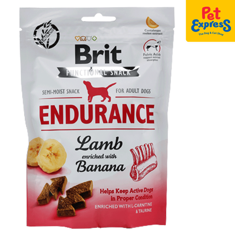 Brit Functional Snack Adult Endurance Lamb Dog Treats 150g_front