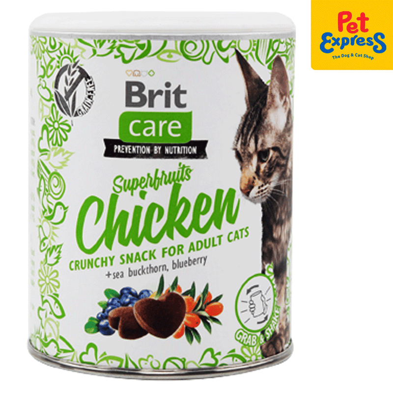 Brit Care Adult Superfruits Chicken Cat Treats 100g_front