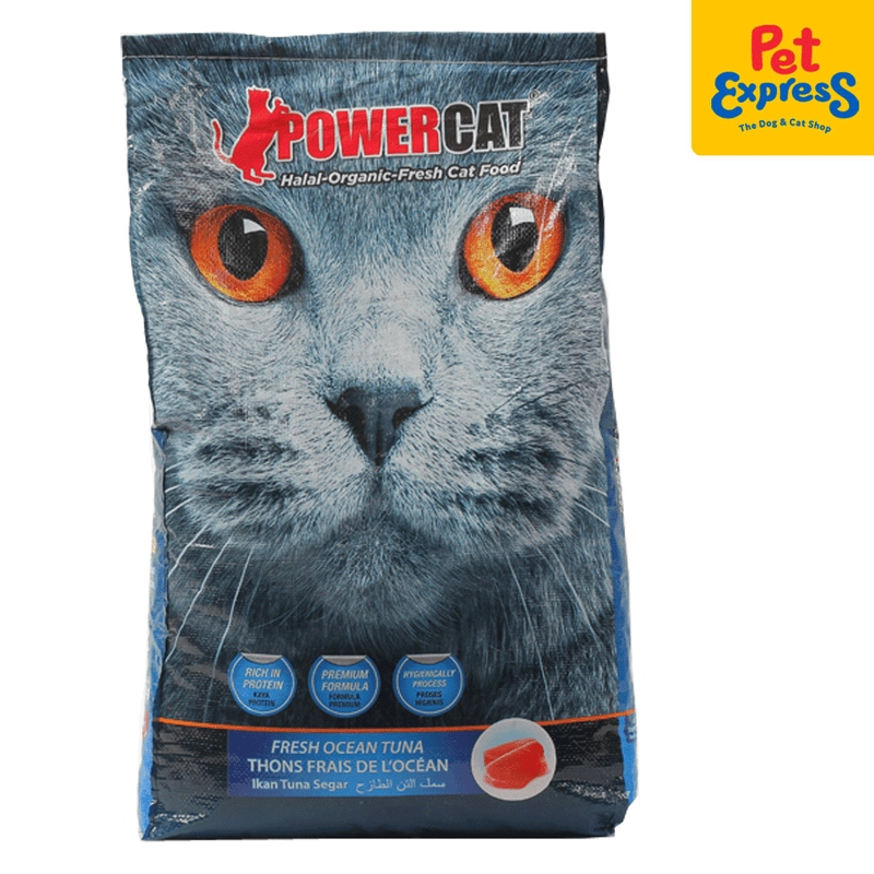Power Cat Fresh Ocean Tuna Dry Cat Food 8kg_front