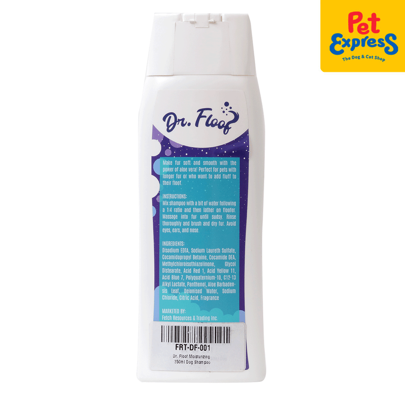 Dr. Floof Aloe Vera Moisturizing Pet Shampoo 250ml_back