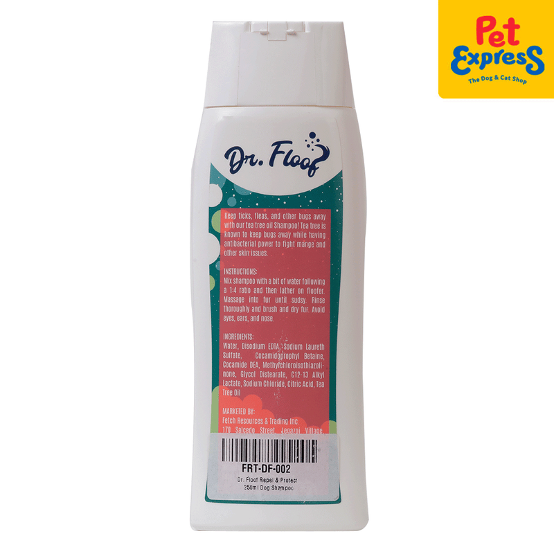 Dr. Floof Tea Tree Oil Repel and Protect  Pet Shampoo 250ml_back