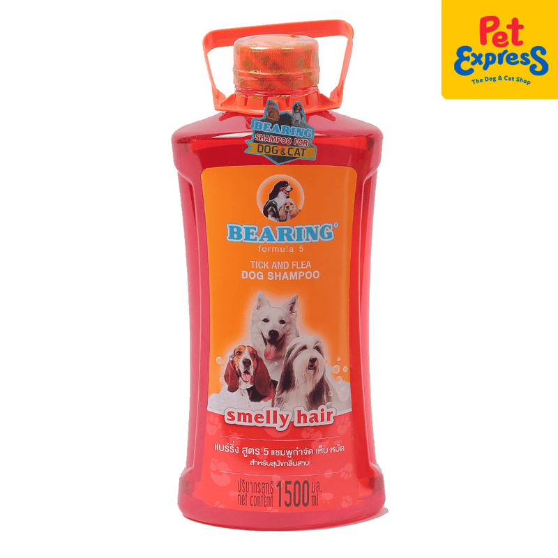 Bearing Anti Tick and Flea Smelly Hair F5 Pet Shampoo 1500ml)_front