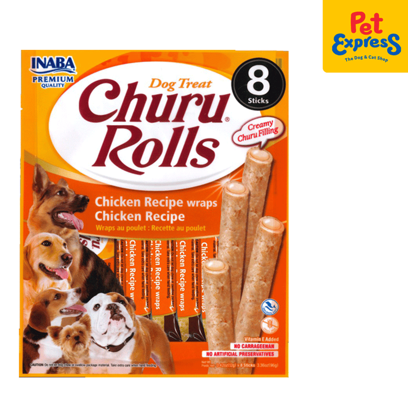 Inaba Churu Rolls Chicken Wraps Dog Treats 12gx8 (USD-731)_front