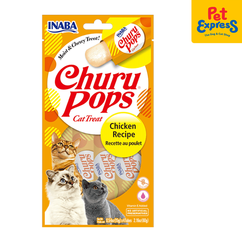 Inaba Churu Pops Chicken Cat Treats 15gx4 (USA-712A)_front