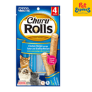 Inaba Churu Rolls Chicken Wraps Tuna with Scallop Cat Treats 10gx4 (USA-732A)_front