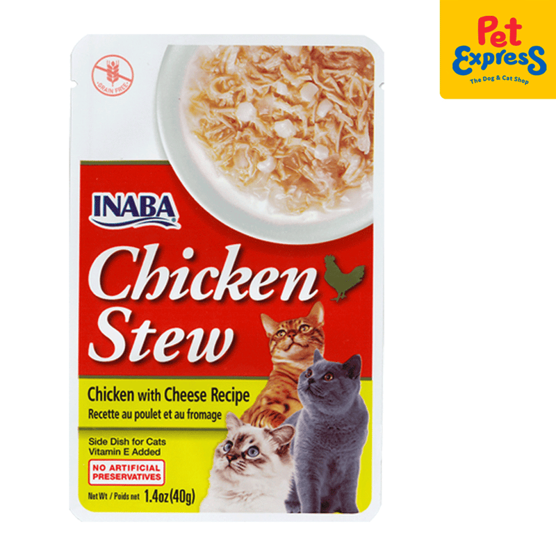Inaba Chicken Stew Cheese Wet Cat Food 40g (USA-814A) (6 pouches)_front