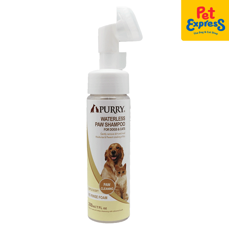 Purry Waterless Cleaner with Brush Paw Shampoo 200ml_front