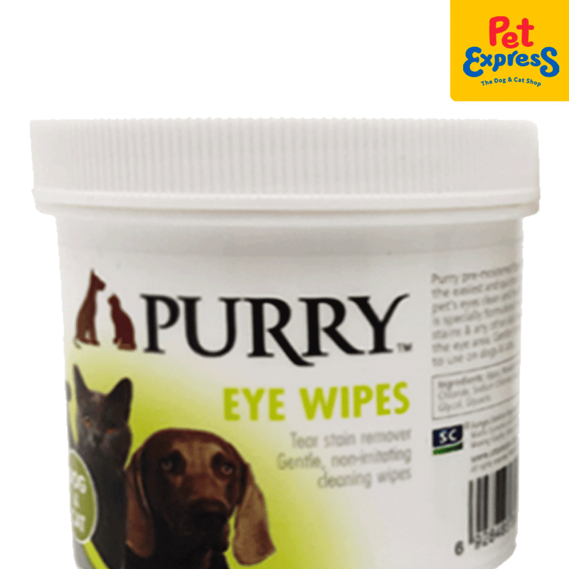 Purry Tear Stain Eye Wipes 50s Pet Express - Main Image