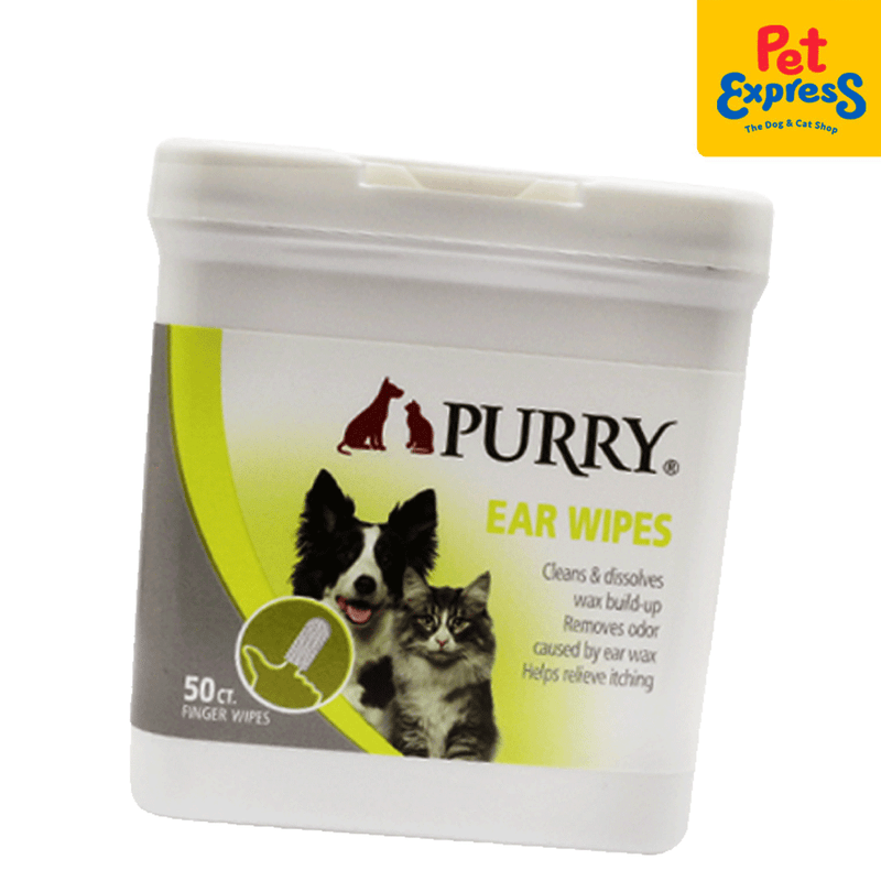 Purry Cleaning Ear Wipes 50s_side