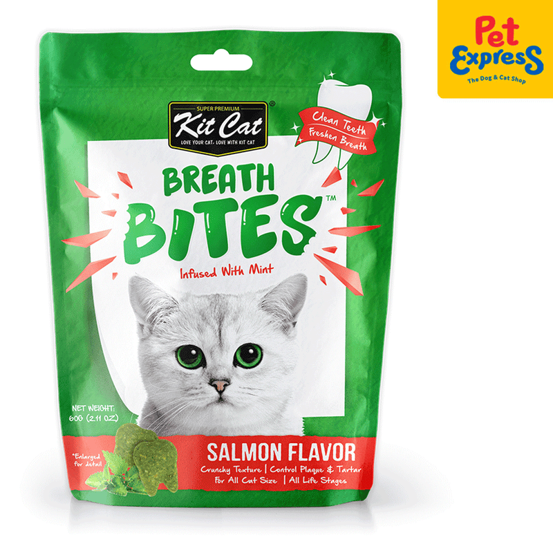 Kit Cat Breath Bites Salmon Cat Treats 60g