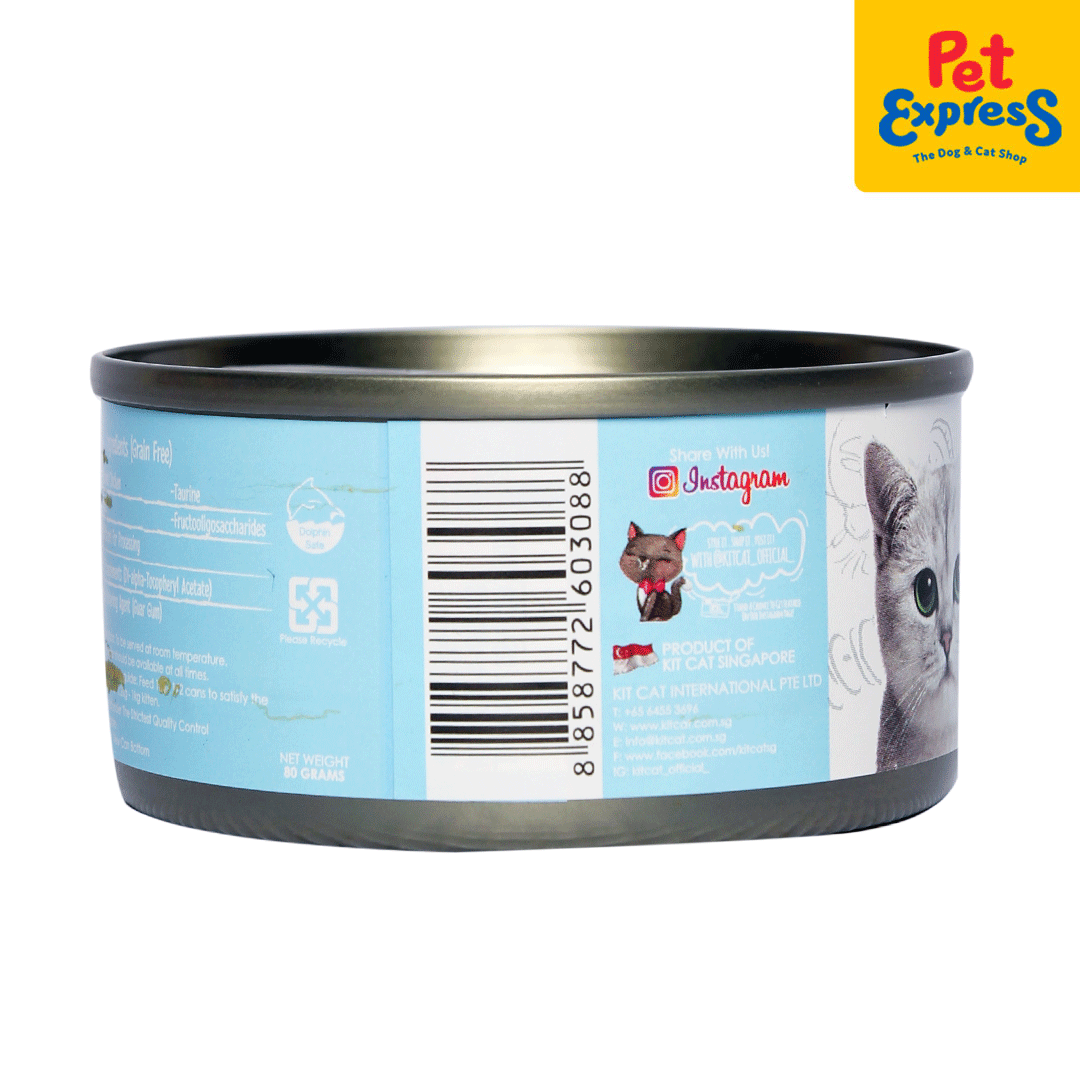 Kit Cat Kitten Chicken Flakes with Aspic Wet Cat Food 80g (6 cans)