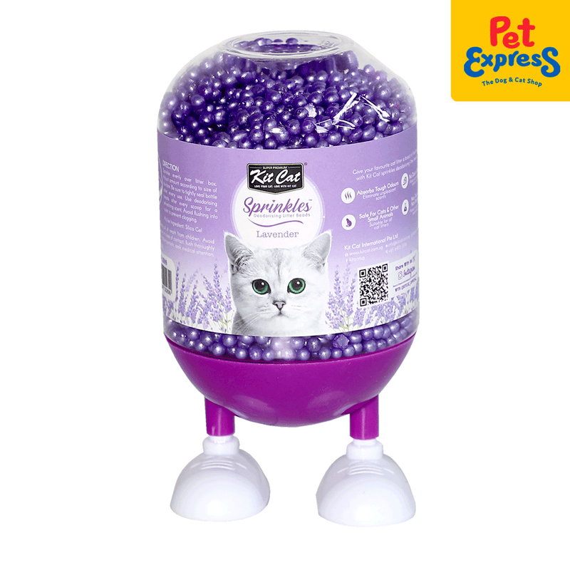 Kit Cat Sprinkles Lavender Deodorizing Cat Litter Beads 240g