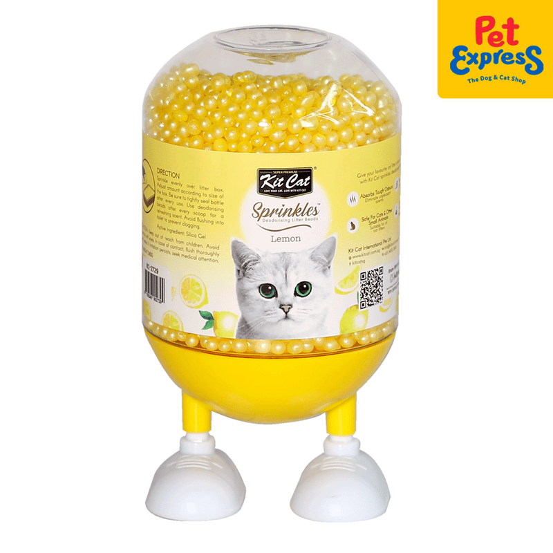 Kit Cat Sprinkles Lemon Deodorizing Cat Litter Beads 240g