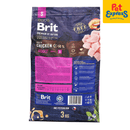 Brit Premium by Nature Adult Small Breed Chicken Dry Dog Food 3kg_back