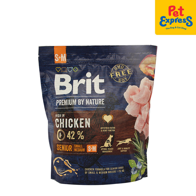 Brit Premium by Nature Senior Small and Medium Breed Chicken Dry Dog Food 1kg