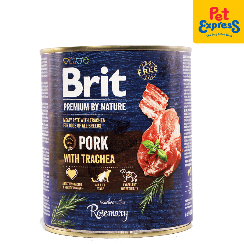 Brit Premium by Nature Pork with Trachea Wet Dog Food 800g_front