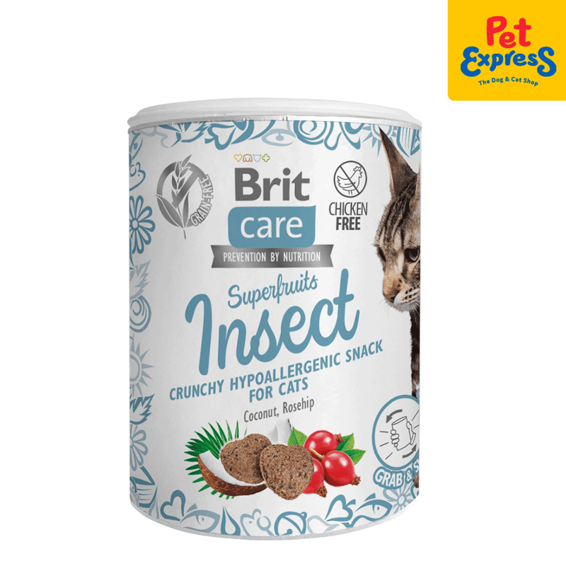 Brit Care Superfruits Insect Cat Treats 100g_front