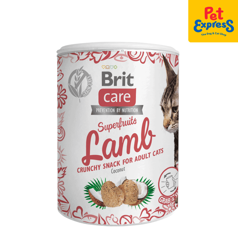 Brit Care Adult Superfruits Lamb Cat Treats 100g_front