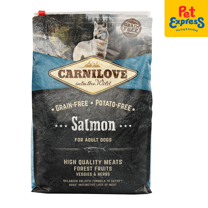 Carnilove Adult Salmon Dry Dog Food 4kg-front