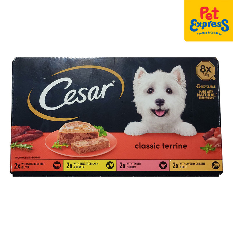 Cesar Classic Terrine Mixed Selection Wet Dog Food 8x150g