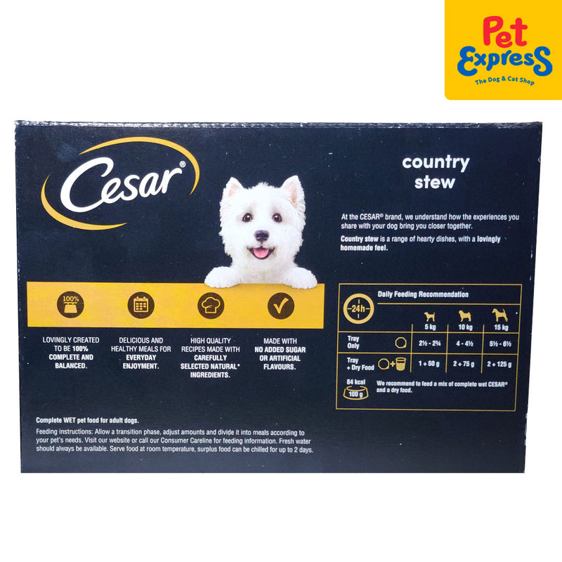 Cesar Country Stew Special Selection Wet Dog Food 8x150g
