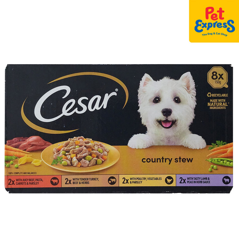 Cesar Country Stew Special Selection Wet Dog Food 8x150g