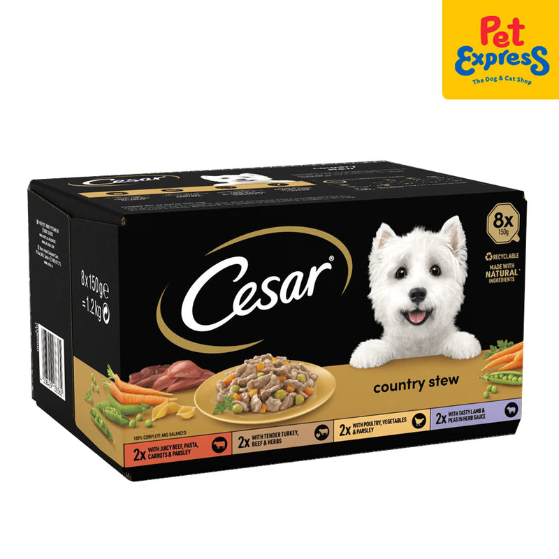 Cesar Country Stew Special Selection Wet Dog Food 8x150g