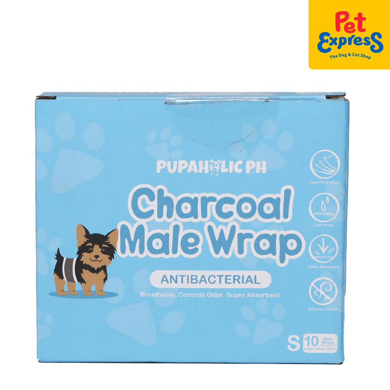 Pupaholic Antibacterial Charcoal Male Wrap 10s
