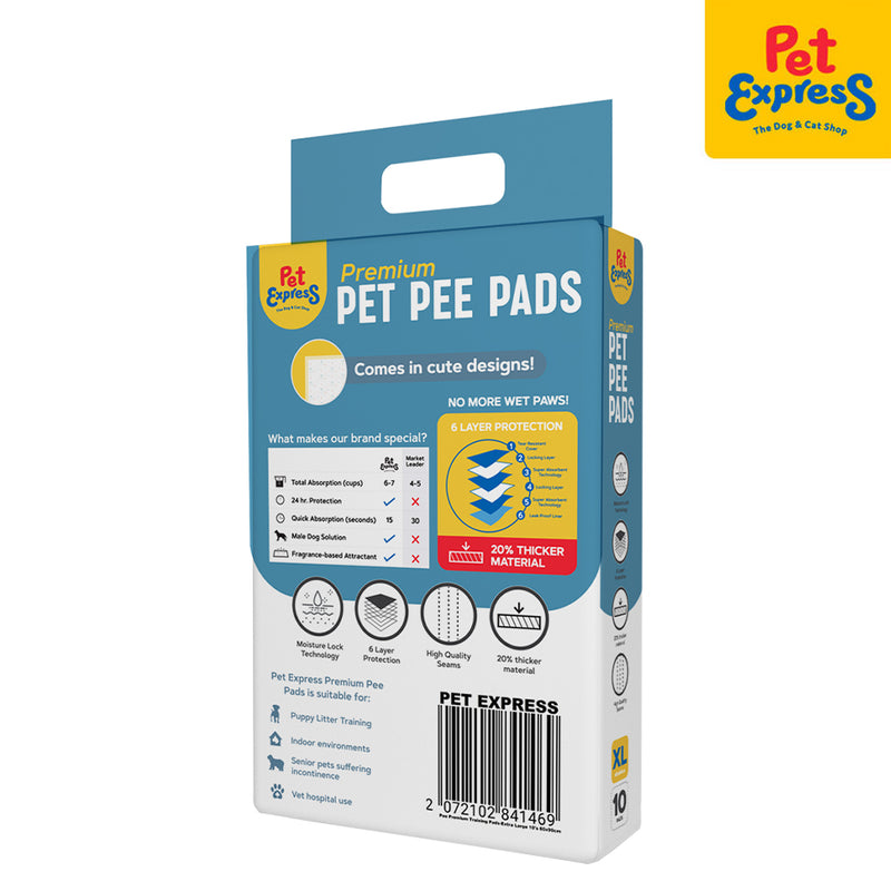 Pet Express Premium Pet Pee Training Pads 60x90cm 10s Extra Large