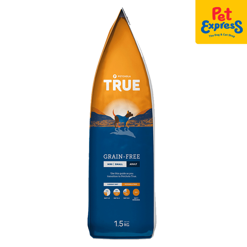 Petchola True Grain Free Adult Mini and Small Dry Dog Food 1.5kg