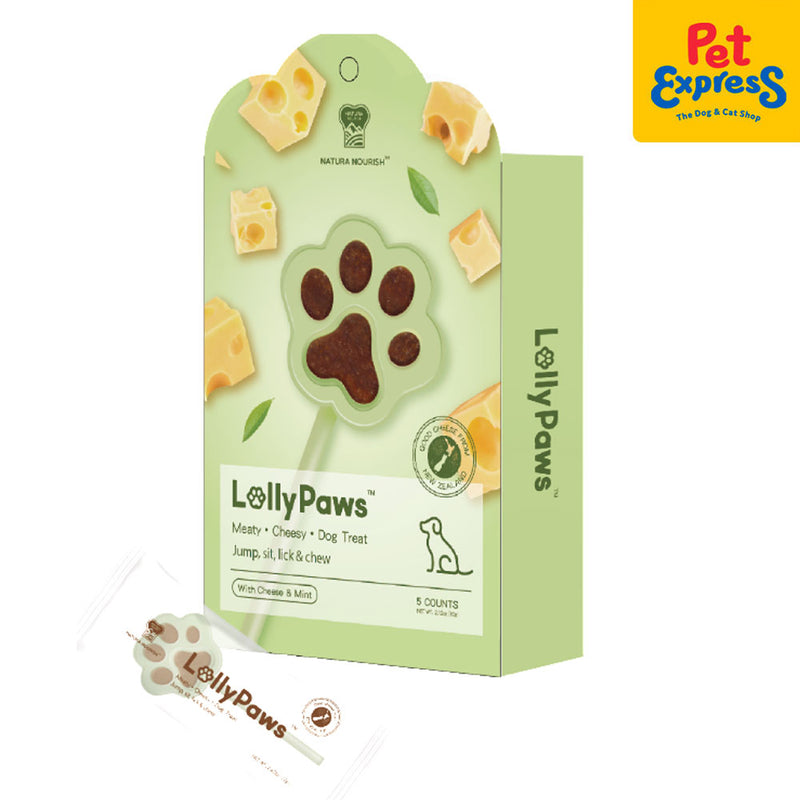 Natura Nourish Lolly Paws Cheese and Mint Dog Treats 60g