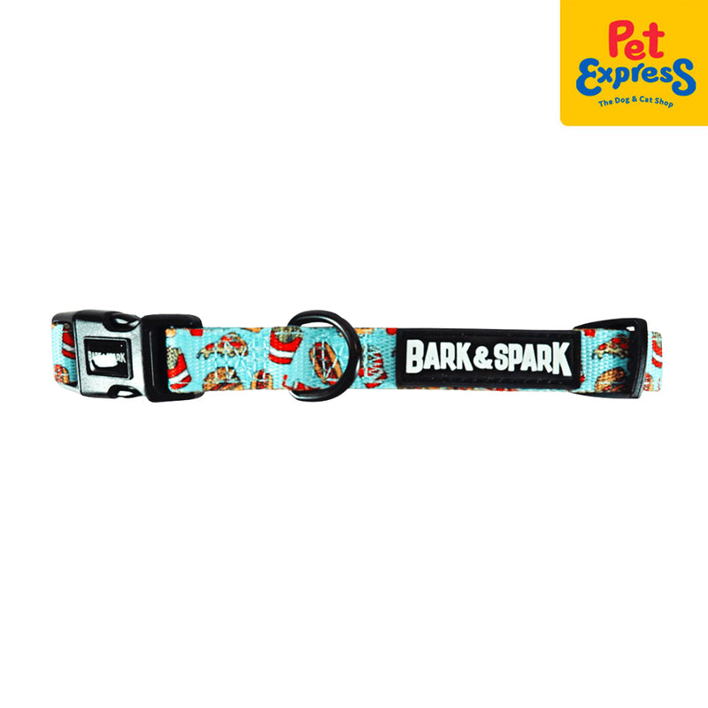 Bark and Spark Dog Collar Medium Hotdog