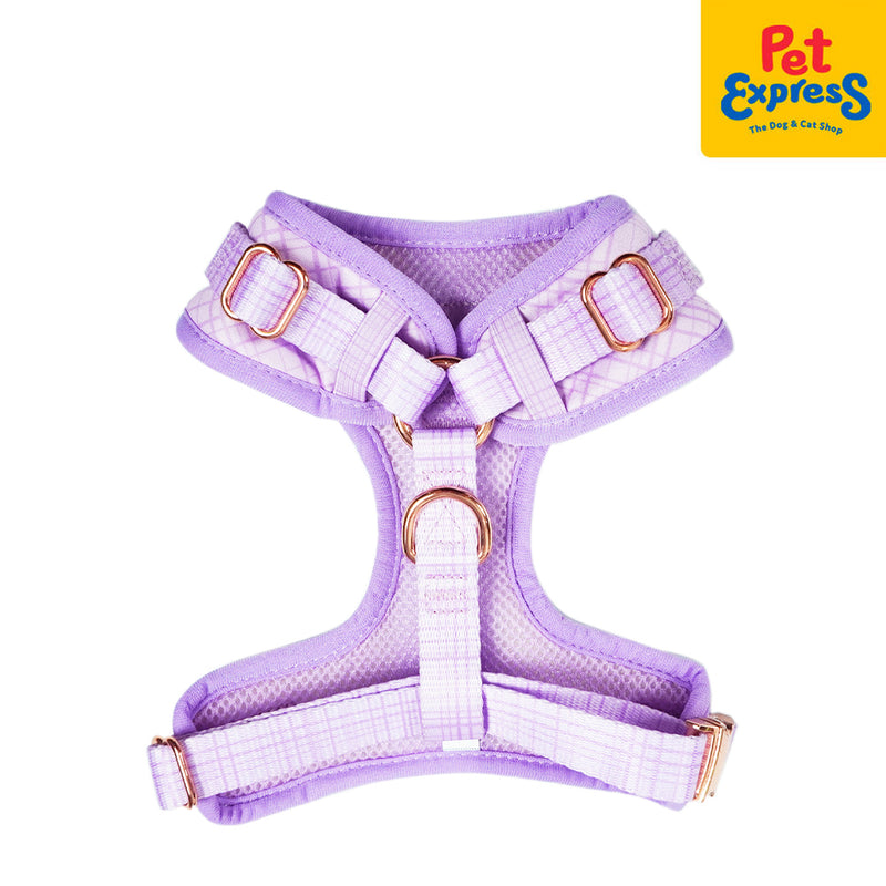 Bark and Spark Adjustable Dog Harness Small Oxford Lilac