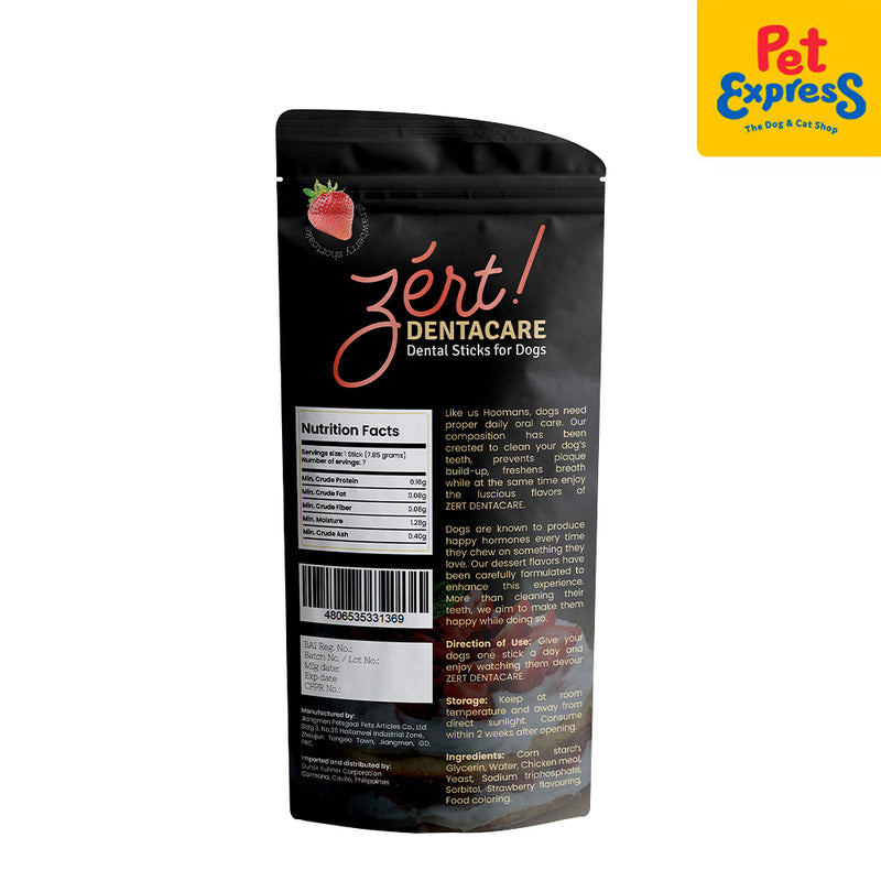 Zert Dentacare Strawberry Dog Treats 55g